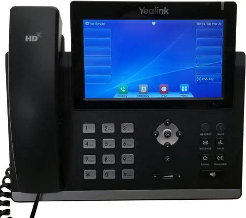 Vista 2 de Yealink SIP-T48G Gbit VoIP. Teléfono con pantalla digital super elegante