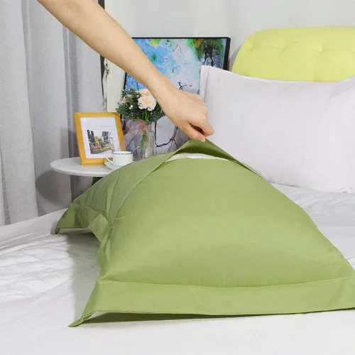 Vista 6 de uxcell Paquete de 2 fundas de almohada de microfibra cepillada suave con cierre de sobre, estándar (20 x 26 pulgadas), color verde aguacate