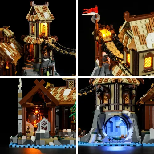 Vista 5 de LIGHTAILING Luz para Lego- 21343 Viking Village - Kit de iluminación LED compatible con el modelo de bloques de construcción Lego - NO incluido
