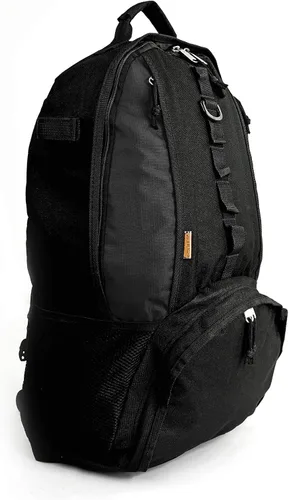 Vista 3 de K-Cliffs Mochila de béisbol con compartimento para casco de zapatos de baloncesto y balón de fútbol Negro
