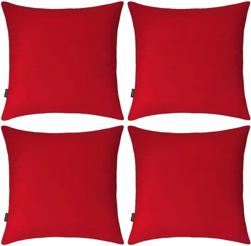 Vista 33 de Coddsmz Paquete de 4 fundas decorativas de 100% algodón para cojín cuadrado, funda de almohada de color liso para bricolaje, para sofá y dormitorio
