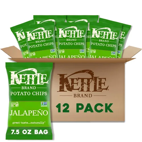 Vista 32 de Kettle Brand Papas Fritas, Backyard Barbeque Kettle Chips, Bolsa de Aperitivos, 1.5 Oz