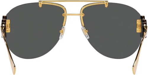 Vista 4 de Versace Woman Sunglasses Gold Frame Dark Grey Lenses 63MM