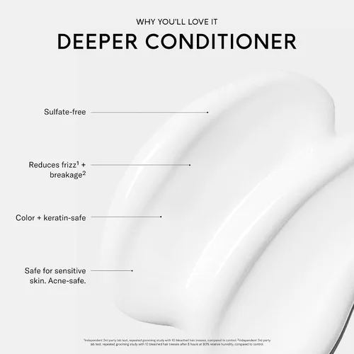 Vista 3 de SEEN Acondicionador más profundo, sin fragancia, no comedogénico para el cabello, desarrollado por dermatólogos, seguro para pieles sensibles