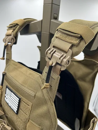 Vista 4 de Redemption Crusader 2.0 - Chaleco de Airsoft con hebillas de liberación rápida Molle y laterales de tamaño ajustable