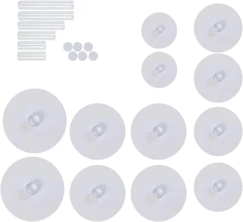 Vista 7 de Efavormart - Soporte para decoración de postres de 6 niveles de cristal acrílico resistente para decoración de postres para fiesta de cumpleaños