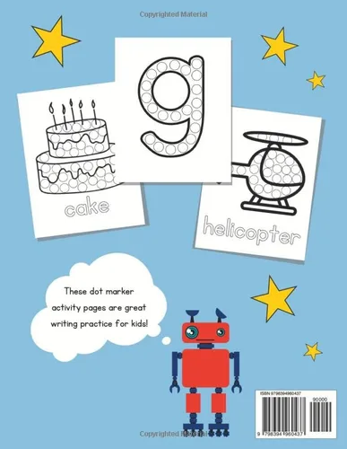 Vista 2 de abc Dot Markers Activity Book Easy Toddler, Preschool, Pre-K, and Kindergarten Alphabet Dot Coloring Practice for Learning Lowercase Alphabet