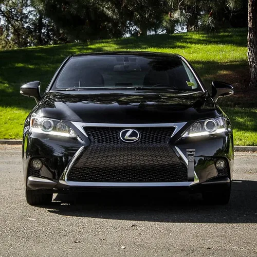 Vista 6 de Xotic Tech - Adaptador de orificio de remolque estilo JDM negro con correa de remolque compatible con Lexus es CT RC RX GS ISF