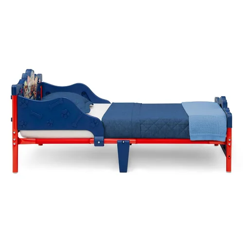 Vista 7 de Delta Children - Cama para niños pequeños PAW Patrol 3D, azul + Simmons Kids Silver Nights colchón de cuna de dos caras de 2 etapas (paquete)