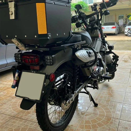 Vista 6 de Barra de choque de escape compatible con Honda CT125 Trail 125 Hunter Cub (2019-actual)