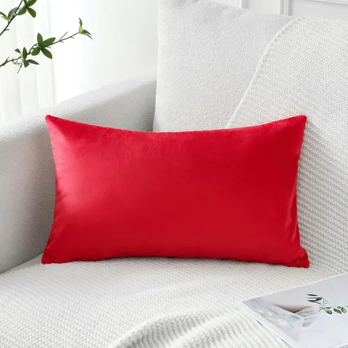 Vista 54 de Artscope Fundas de Almohada de Terciopelo de Lujo Fundas de Almohadas Cuadradas Decorativas Fundas de Cojines Suaves Sólidas para Sofá de Sala Sofá