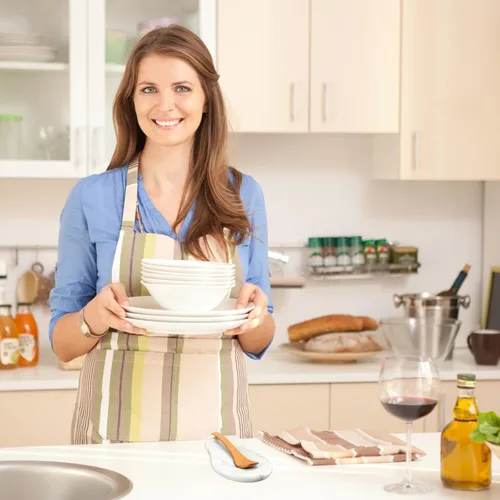Vista 2 de Soporte para cucharas de mármol, resistente al calor, soporte para cuchara para estufa, soporte para utensilios de cocina para cuchara, cucharón