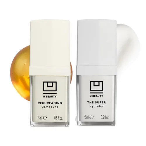 Vista 6 de The U Beauty Duo - Conjunto de compuesto rejuvenecedor y súper hidratante, vitamina C y E, retinol, ácido hialurónico, suero facial hidratante