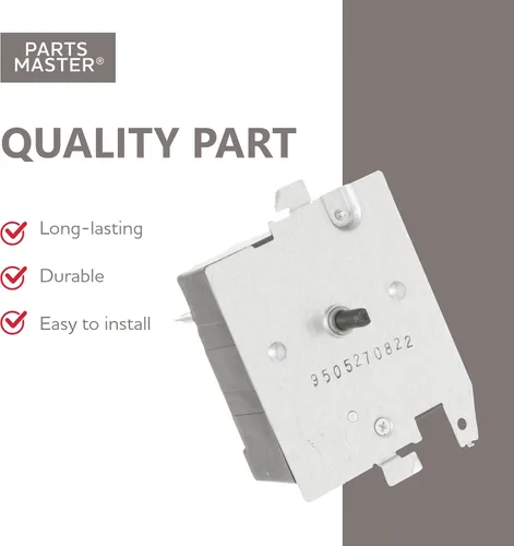 Vista 3 de Reemplazo Parts Master para temporizador de secadora GE/Hotpoint 234D2377P004 - Compatible con WE04X24550, GTD42GASJWW, GTD42GASJWW, XTD72E8SSTWS