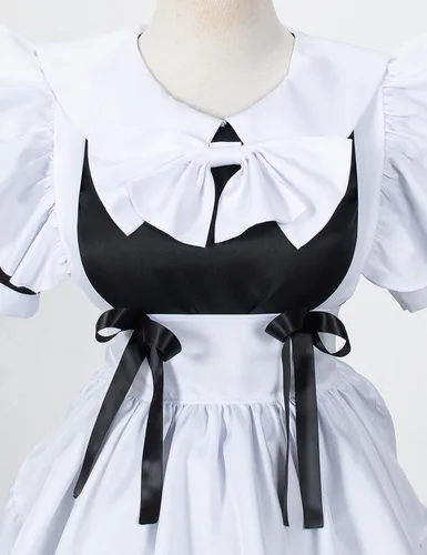 Vista 6 de Irtysh Conjunto de calcetines y guantes de orejas de gato para mujer, diseño de sirvienta francesa