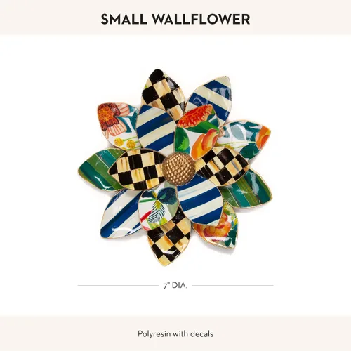 Vista 4 de MACKENZIE-CHILDS Wallflower, Decoración de Pared Floral Colgante, Pequeña