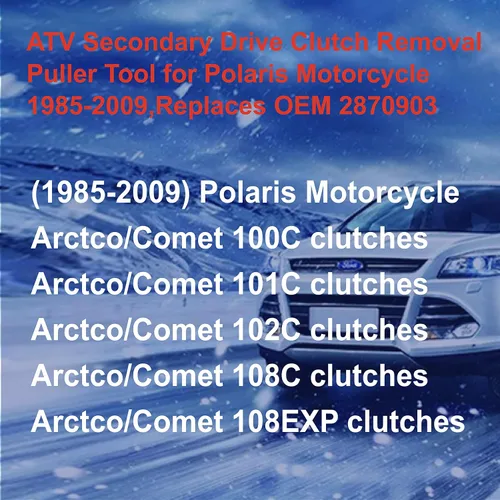 Vista 6 de Juego de herramientas de extracción de embrague de accionamiento primario y secundario 2870903 2870506 Reemplazo para Polaris ATV