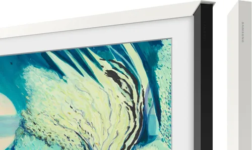 Vista 7 de Samsung The Frame - Bisel personalizable de 43 pulgadas 2021-2025, marco magnético blanco moderno VG-SCFA43WTBZA Kit de molduras para TV QLED Art