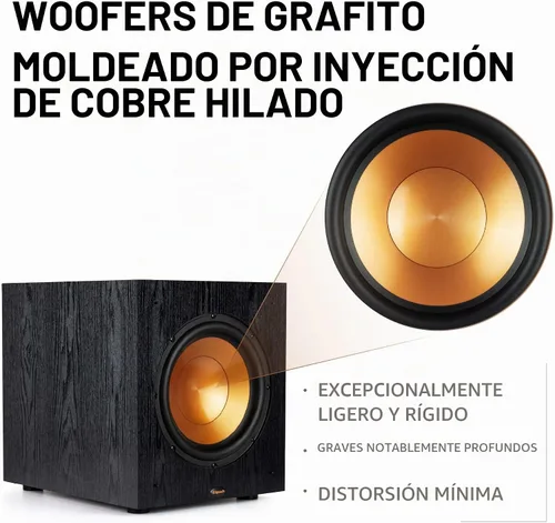 Vista 8 de Klipsch SUB-100-BLACK Synergy Black Label Subwoofer Par de altavoces (2018)