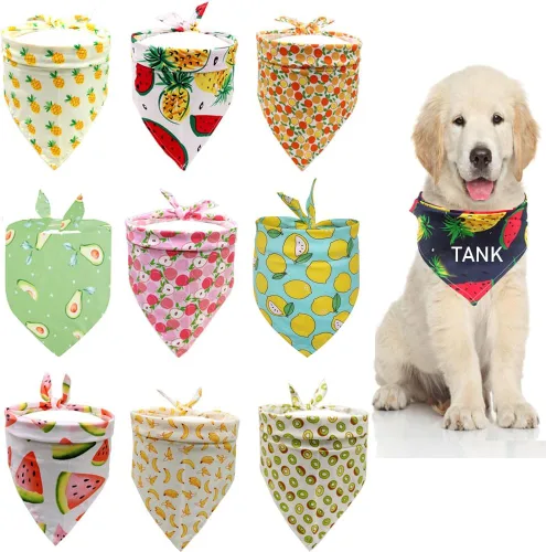 Vista 14 de Bandana personalizada para perro con nombre bordado, bufanda para cuello personalizada, babero triangular, accesorios para mascotas para perros