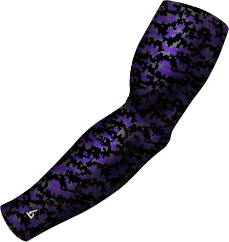 Vista 25 de B-Driven Sports Pro Fit - Manga de compresión para hombres, mujeres y jóvenes, baloncesto, béisbol, fútbol, diseños digitales individuales