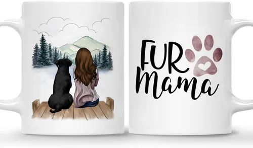 Vista 19 de Gossby Taza de café Dog Dad – Regalo para hombres amantes de los perros labrador retriever negro, regalo de cumpleaños, regalo de Navidad para papá