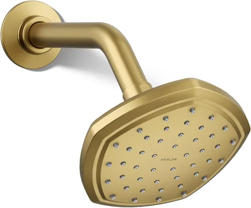 Vista 20 de Kohler 27051-SN Occasion® Cabezal de lluvia de una sola función de 8", 2.5 gpm, níquel pulido Níquel pulido vibrante