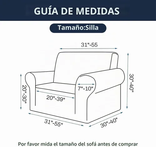 Vista 2 de Cupuamon Funda elástica para sofá de 1 plaza, funda protectora de muebles con parte inferior elástica de tela jacquard a cuadros pequeños para Beige