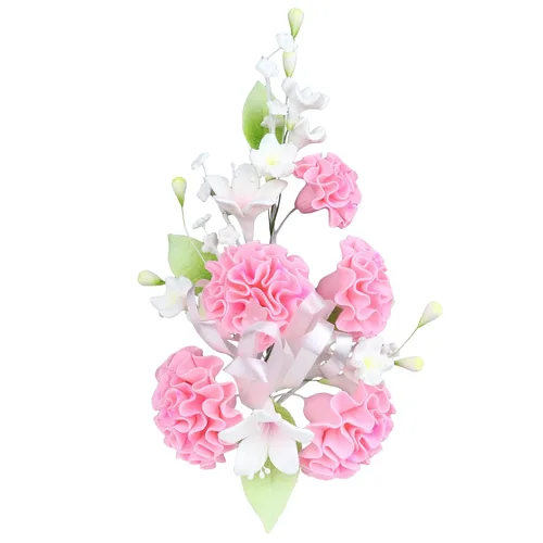 Vista 28 de O'Creme Aerosol de Flor de Masa de Goma, Rosa Blanca 6x8 - Flores Comestibles para Decorar Pasteles - Decoraciones de Flores para Tartas, Caramelos