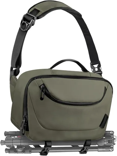 Vista 9 de TAAOKA Bolsa de Hombro para Cámara, Estuche para Cámara Impermeable con Soporte para Trípode, Bolsas para Cámaras DSLR/SLR/Sin Espejo Ligeras