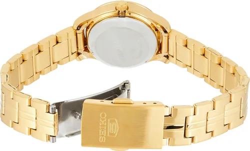 Vista 2 de SEIKO SYME02 5 - Reloj automático de acero inoxidable con esfera dorada para mujer, Negro