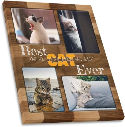 Vista 12 de SHIYEL - Impresiones personalizadas en lienzo con foto, regalos de cumpleaños personalizables para tía de sobrina o sobrino, crea un lienzo de pared