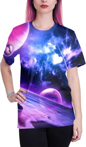 Vista 4 de Camisa Yasswete de manga corta, con estampado 3D