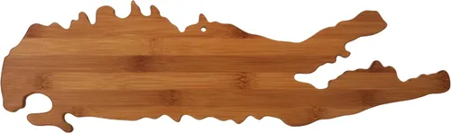 Vista 17 de Tabla para cortar y servir modelo Alabama de Totally Bamboo, de bambú 100%, para cocina y entretenimiento, Alabama, Marrón