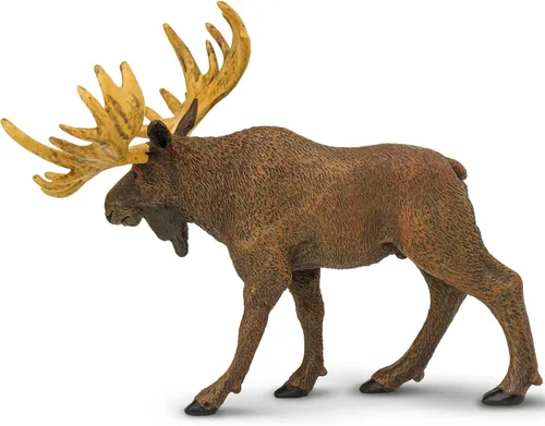 Vista 6 de Safari Ltd. Figura de alce – Figura de animal realista de 5 pulgadas – Juguete educativo para niños, niñas y niños a partir de 1 año