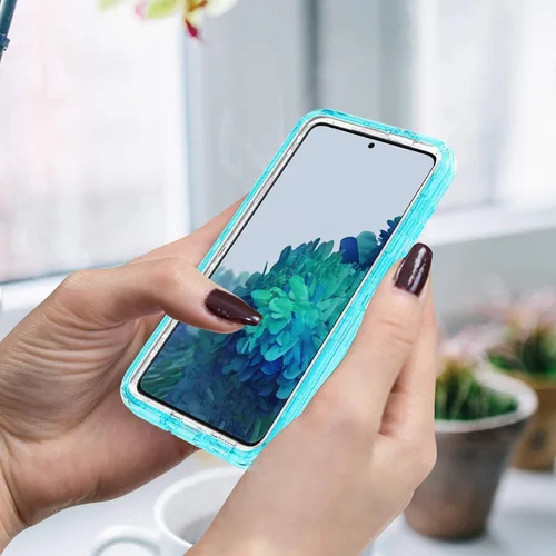 Vista 4 de Funda para Samsung Galaxy S20 Plus, probada contra caídas militares 3 en 1, funda protectora de cuerpo completo, armadura resistente, a prueba