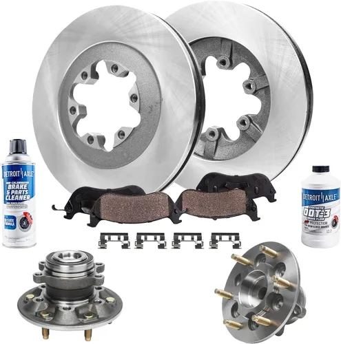 Vista 41 de Detroit Axle - Rotores de freno para Jeep Compass 2015-2022 Renegade 2016-2022 Fiat 500X 2016-2022, 2018, 2019, 2020, 2021. Reemplazo de rotores