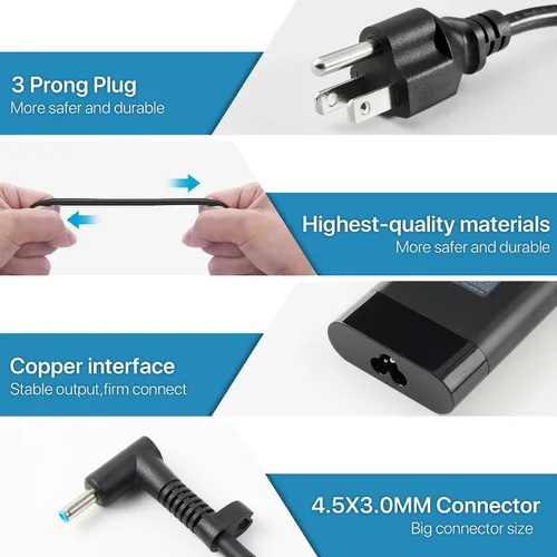 Vista 3 de Cargador de CA de 150 W para HP Laptop 917649-850, adaptador de CA para Z Book 15 16 17 15u 15 V G3 G4 G5 G6 G7 G8 G9 ZBook Studio G4 G5 G7 G8 G9