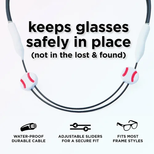 Vista 2 de Pilotfish Correa para lentes de sol para niños, soporte ajustable para lentes de sol sin cola para niños y niñas