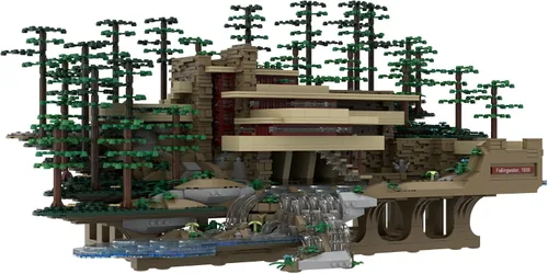 Vista 8 de The Atom Brick Juego de construcción Fallingwater