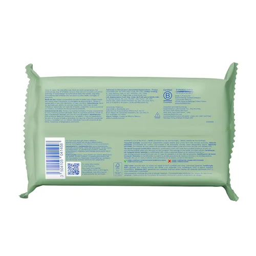 Vista 2 de Mustela Baby Home Toallitas limpiadoras compostables – Para la cara, el cuerpo y el área del pañal – 99% de ingredientes de origen natural y fibras
