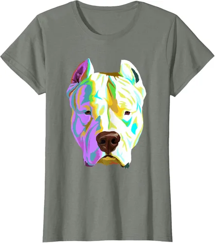 Vista 13 de Colorida camiseta Dogo Argentino, Negro, S