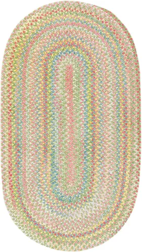 Vista 15 de Capel Rugs Baby's Breath - Alfombra ovalada trenzada (2 x 3 pulgadas), color natural