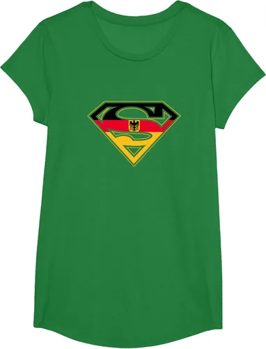 Vista 29 de Superman Camiseta German Shield, Azul / Patchwork, S Rojo