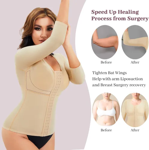 Vista 4 de RDSIANE Fajas adelgazantes para adelgazar la cintura con control de abdomen Body Shaper Cintura Trainer Body Body con compresión de brazos