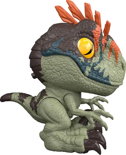 Vista 4 de Mattel Jurassic World Rebirth - Figura de velociraptor feroz