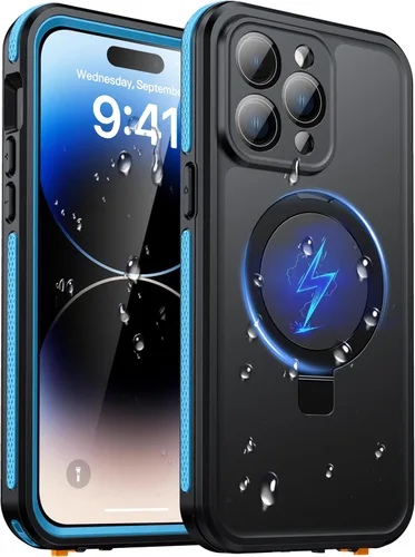 Vista 15 de Oterkin Funda magnética impermeable para iPhone Air con [protector de pantalla integrado] [soporte invisible] [compatible con MagSafe]