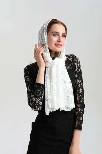 Vista 4 de Mantilla Veil Catholic Mantilla V25 - Velo ortodoxo