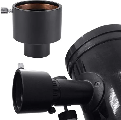 Vista 2 de Diyeeni Adaptador de ocular de telescopio de 1.25 a 2 pulgadas, adaptadores de foto para telescopio, Adaptador de montaje de foco de telescopio