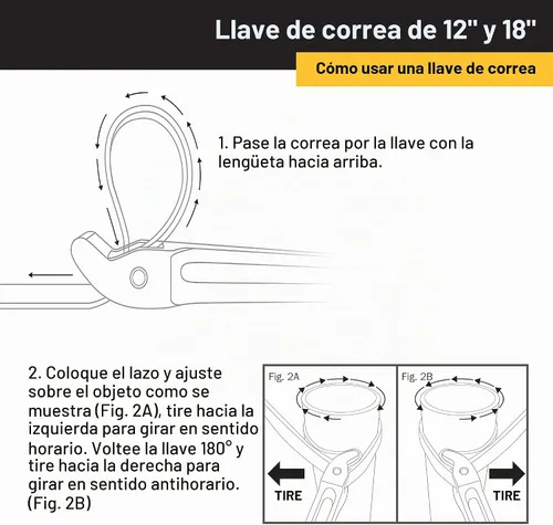 Vista 5 de Titan herramientas 21316 18" llave correa